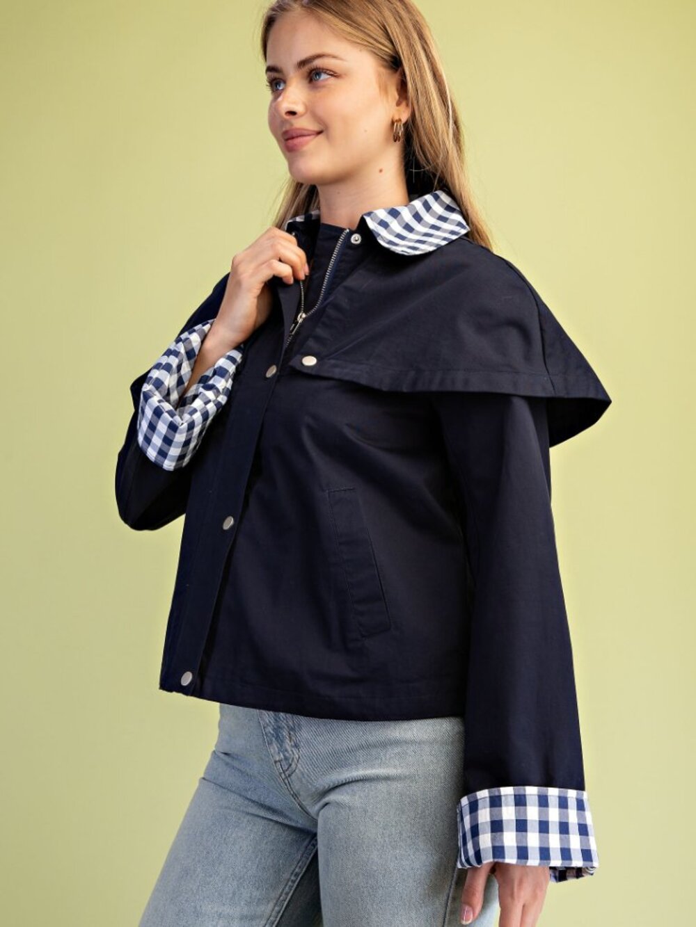 Gigio's Gingham Accented Jacket - Picture 7 of 8